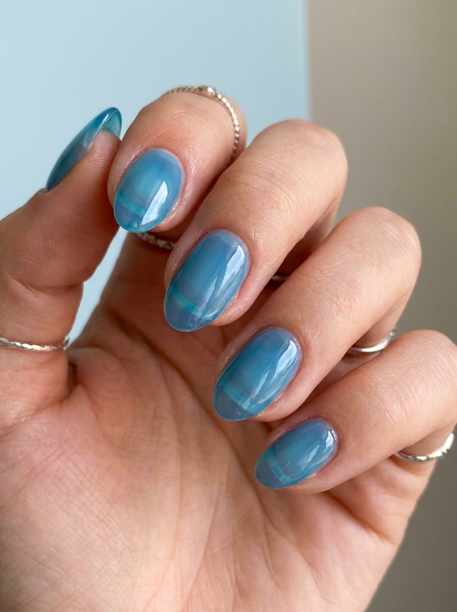 Blue Glass Nails als Glass Nails Inspiration 2026